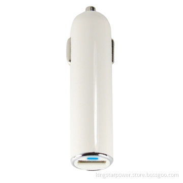 5V 1A lipstick-shaped mini USB car charger for iPhone iPod touch, portable, black/white